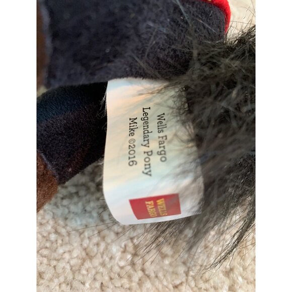 Wells Fargo Plush Horse With Red Jacket - 10" Tall Collectible Plush With Tag - Picture 8 of 9